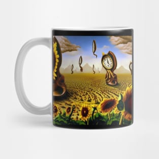 Flowers and Clocks . Mug